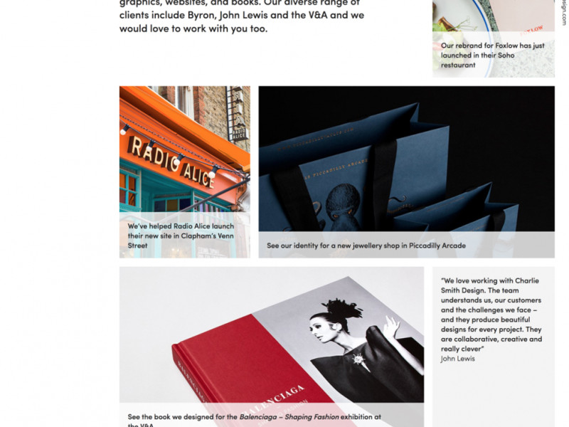 Charlie Smith Design Great Homepage