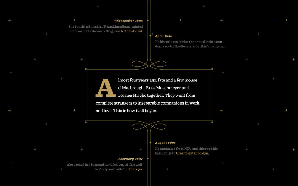 Jess and Russ Elegant Website Design