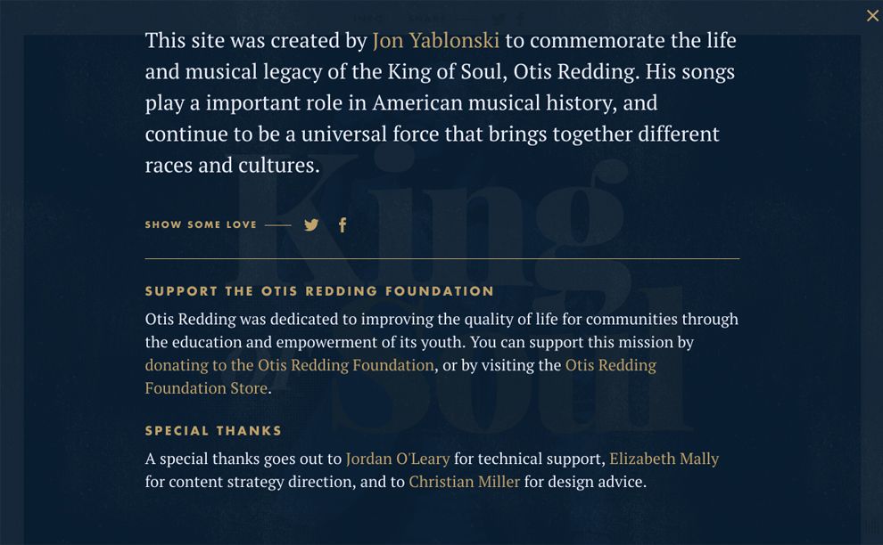 King of Soul Beautiful About Page