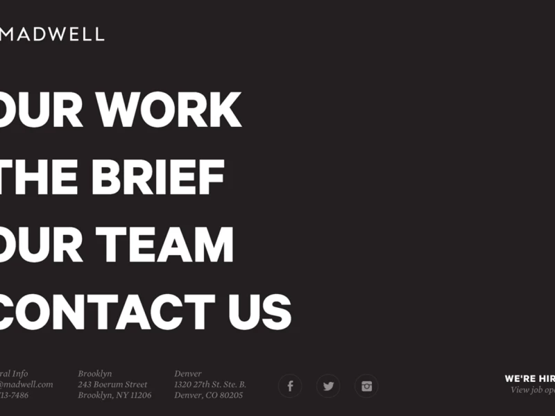 Madwell Beautiful Website Design