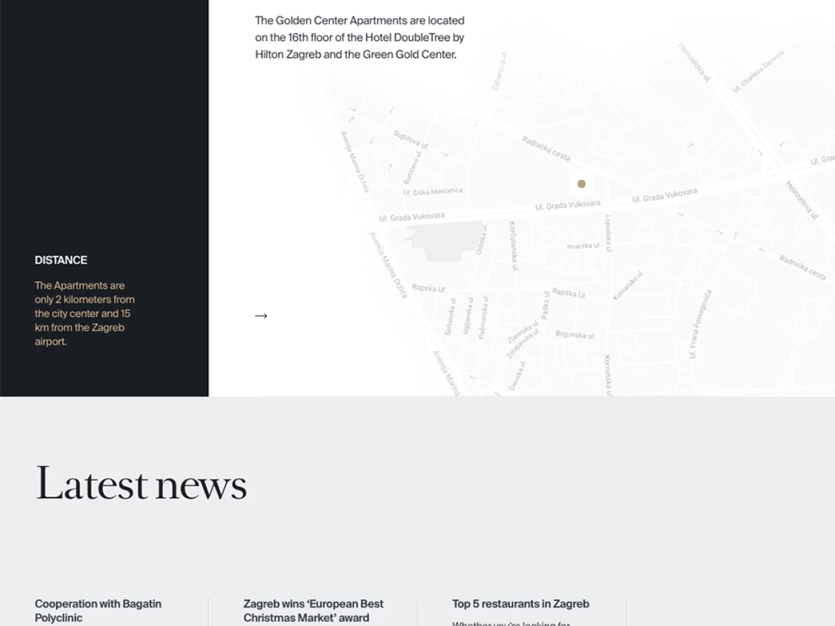 Golden Center Elegant Homepage