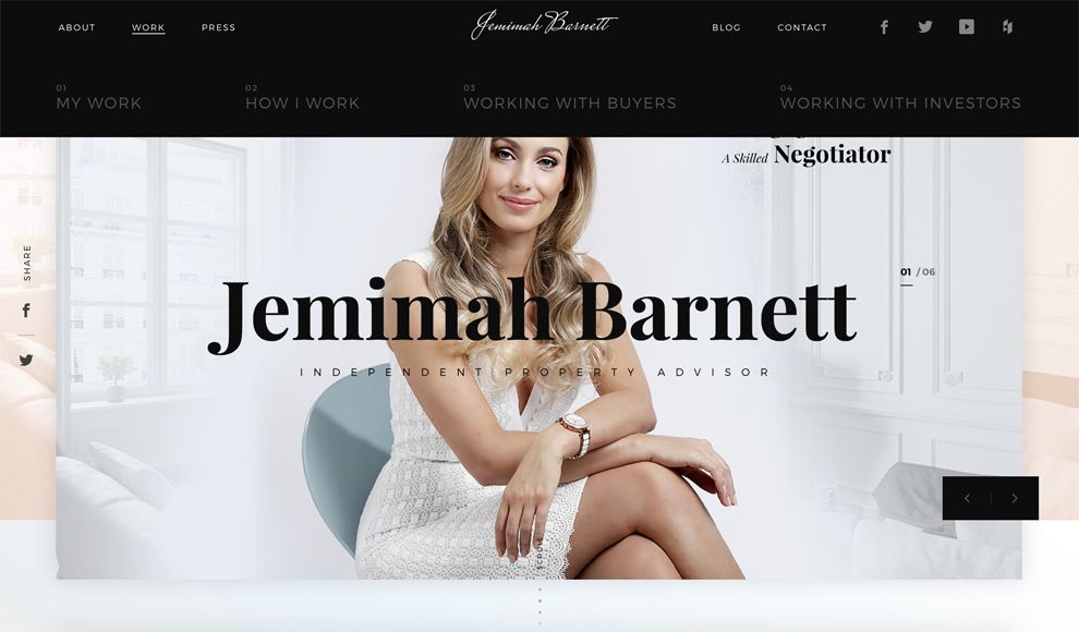 Jemimah Barnett Elegant Menu Design