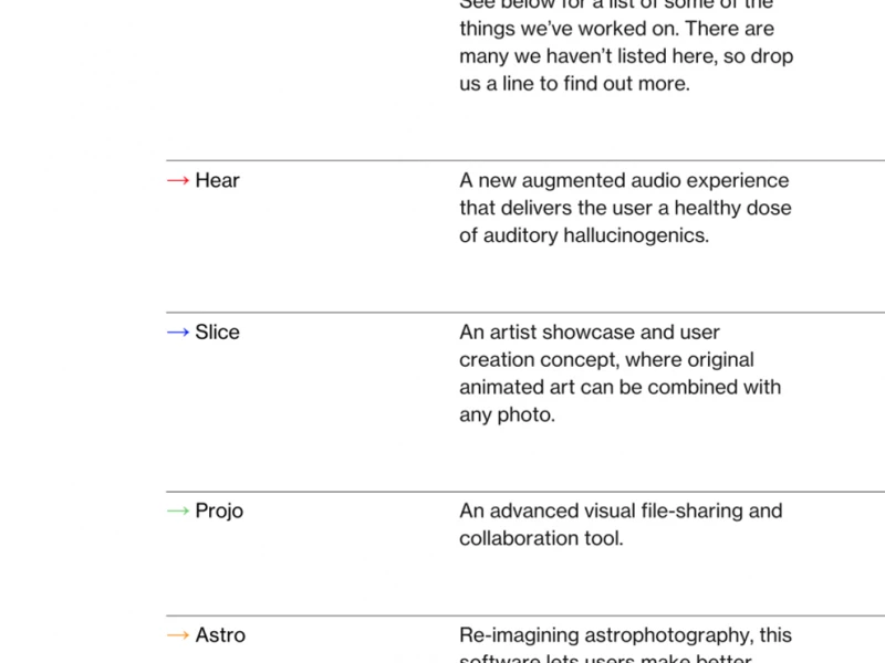 P22 Minimal Website Design