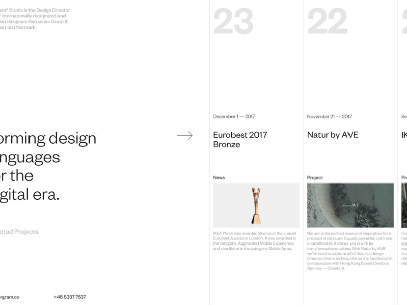 Norgram Minimal Homepage