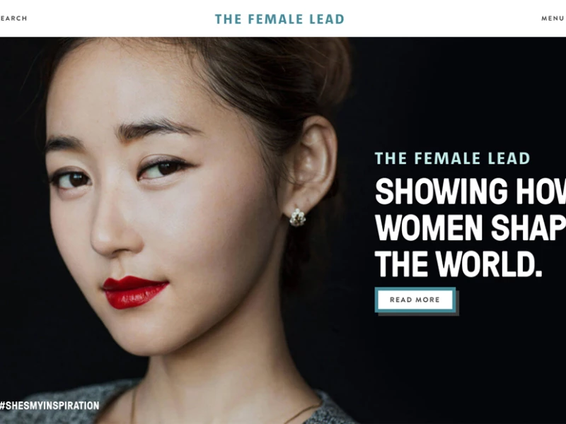 The Female Lead Clean Website Design