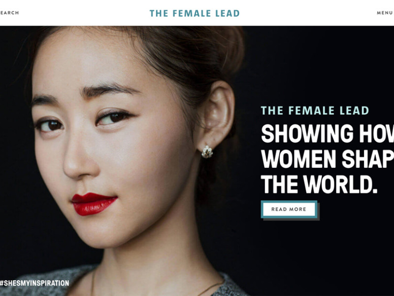 The Female Lead Clean Homepage