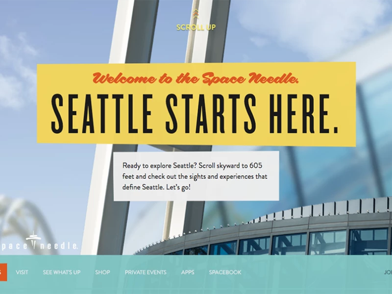 Space Needle Awesome Website Design