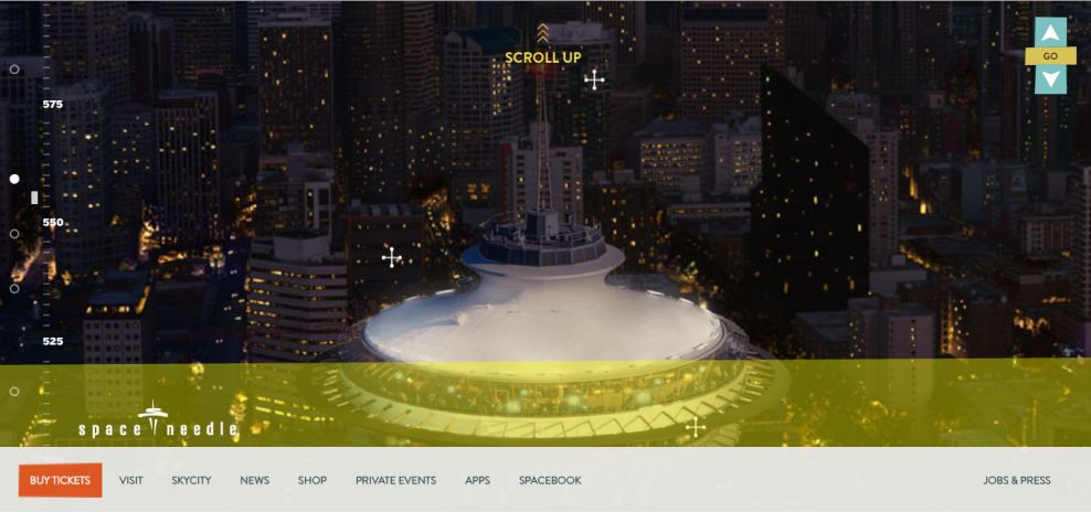 Space Needle Awesome Website Design