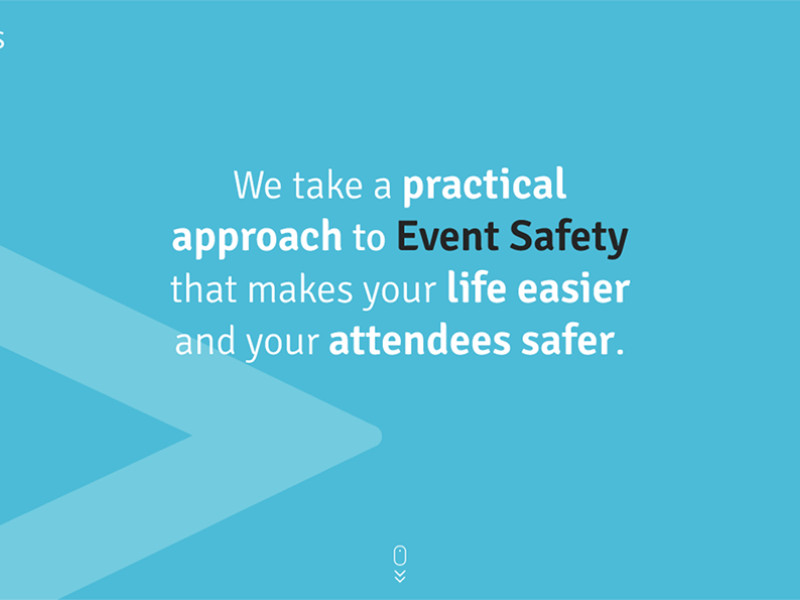 Safe Events Minimal Homepage