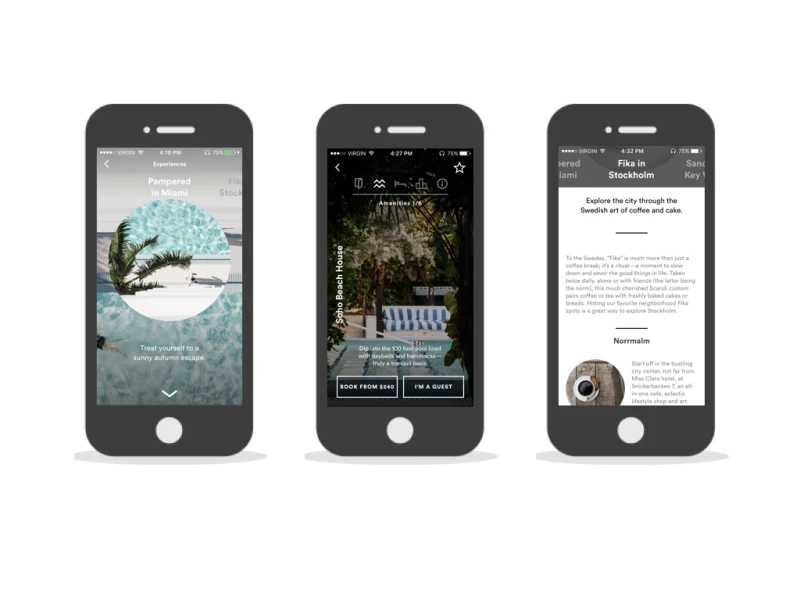 Porter & Sail Top App Design