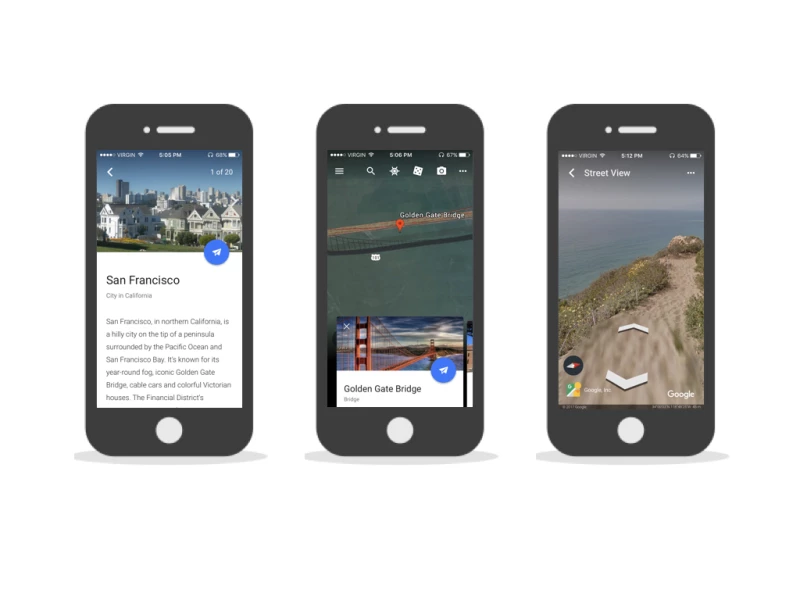 Google Earth Great App Design