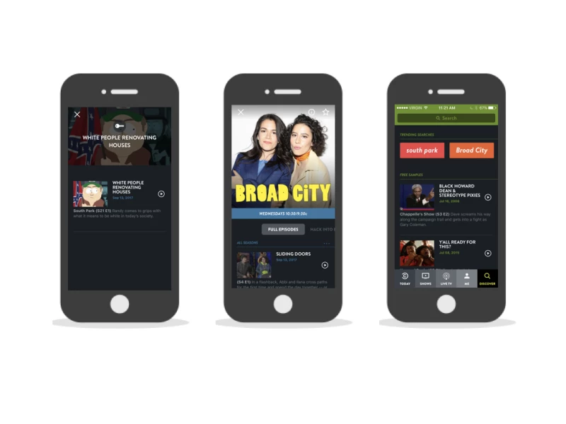 Comedy Central Modern App Design