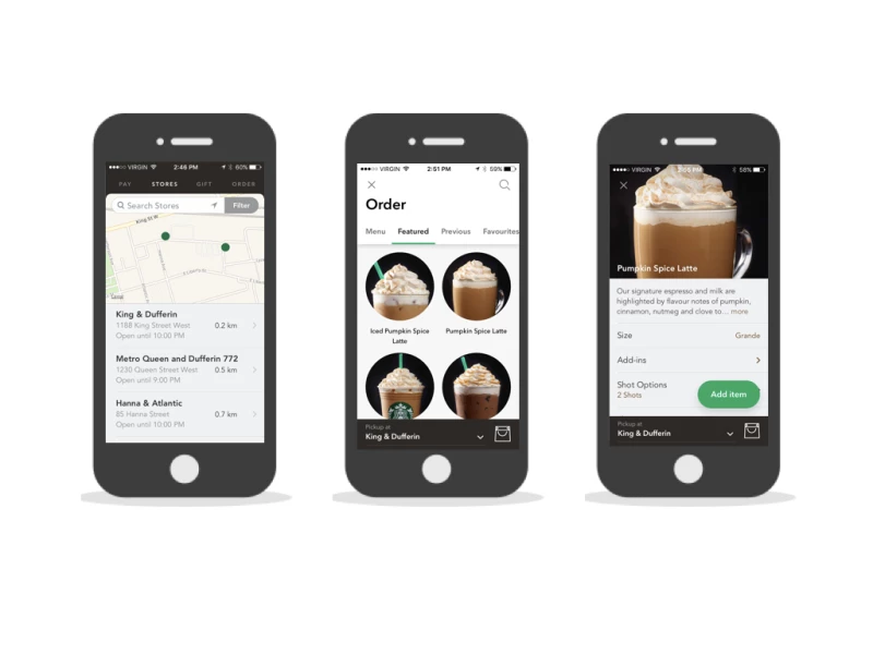 Starbucks Clean App Design