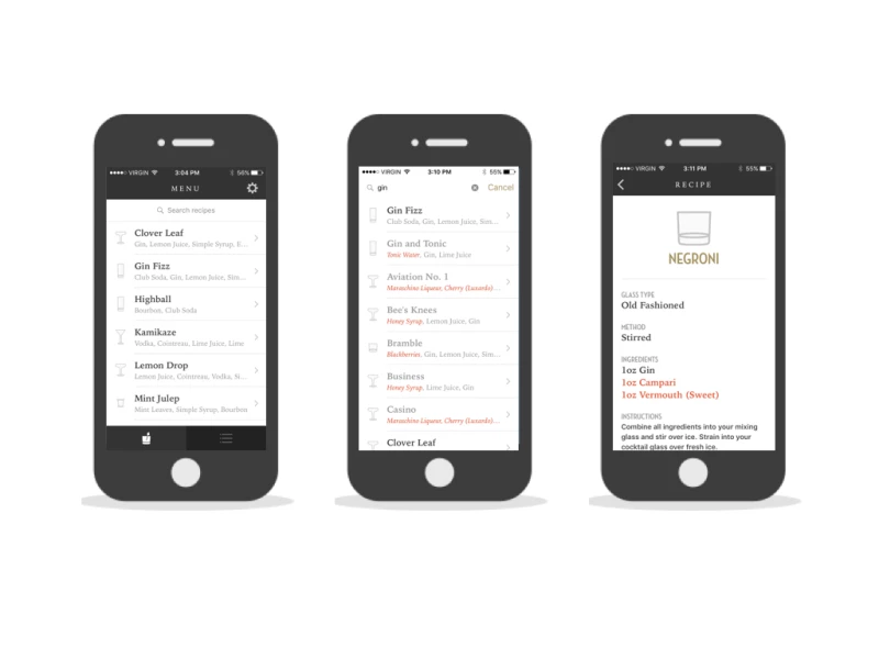 Old Sport Minimal App Design