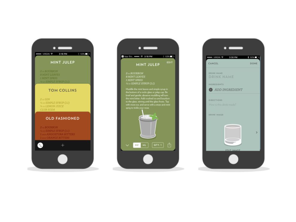 Highball Trendy App Design