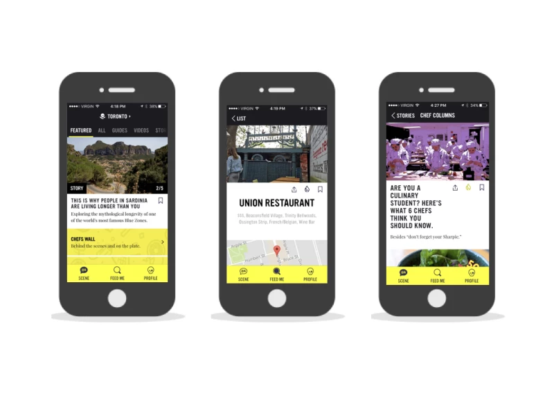 Chefsfeed Trendy App Design
