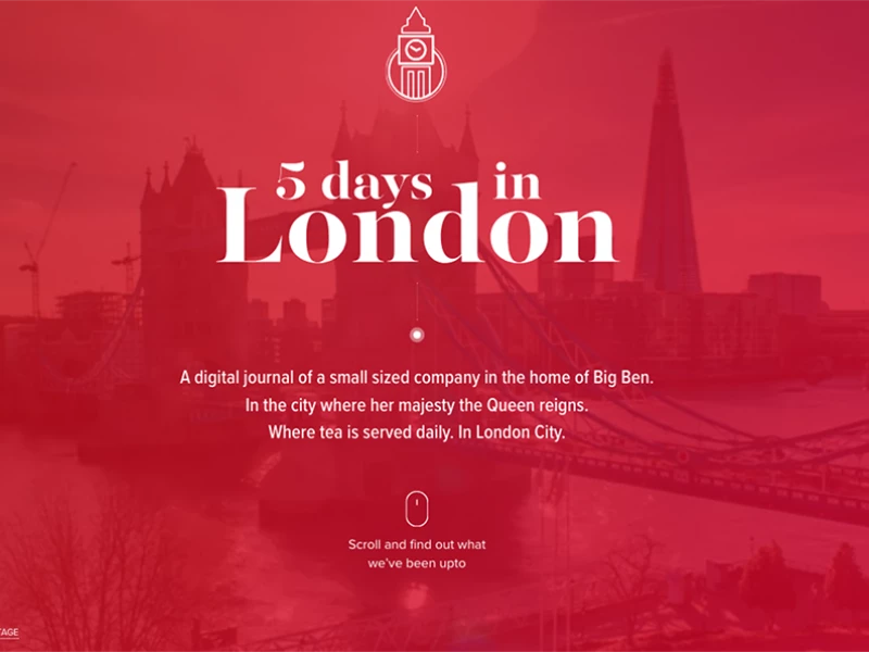Web Atvantage: 5 Days in London Beautiful Website Design