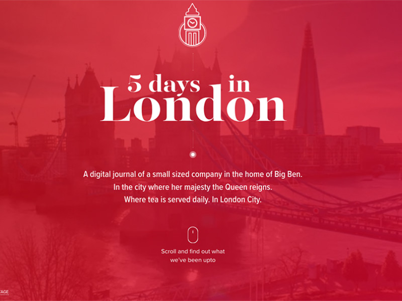 Web Atvantage: 5 Days in London Beautiful Landing Page