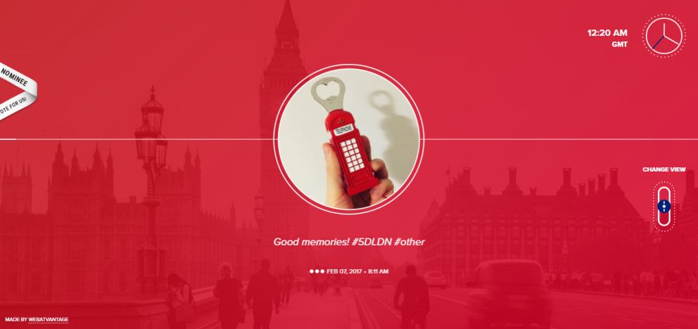 Web Atvantage: 5 Days in London Beautiful Homepage