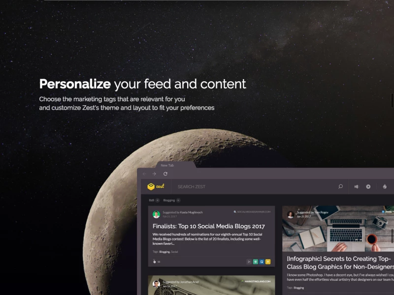Zest Colorful Website Design