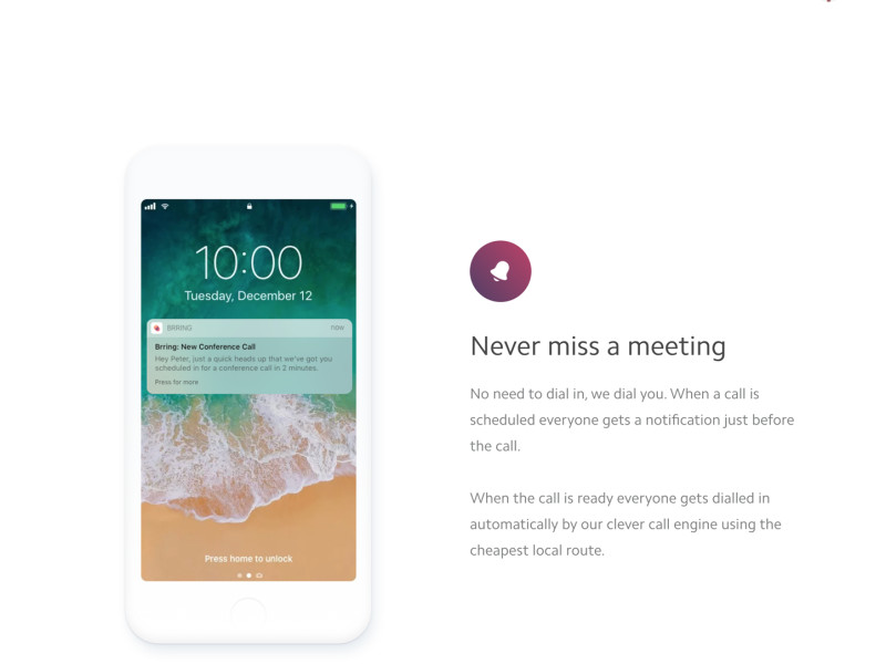 Brring Clean Homepage