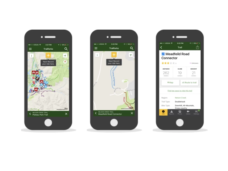 TrailforksClean App Design