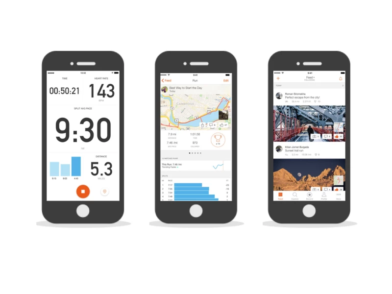Strava App Clean App Design
