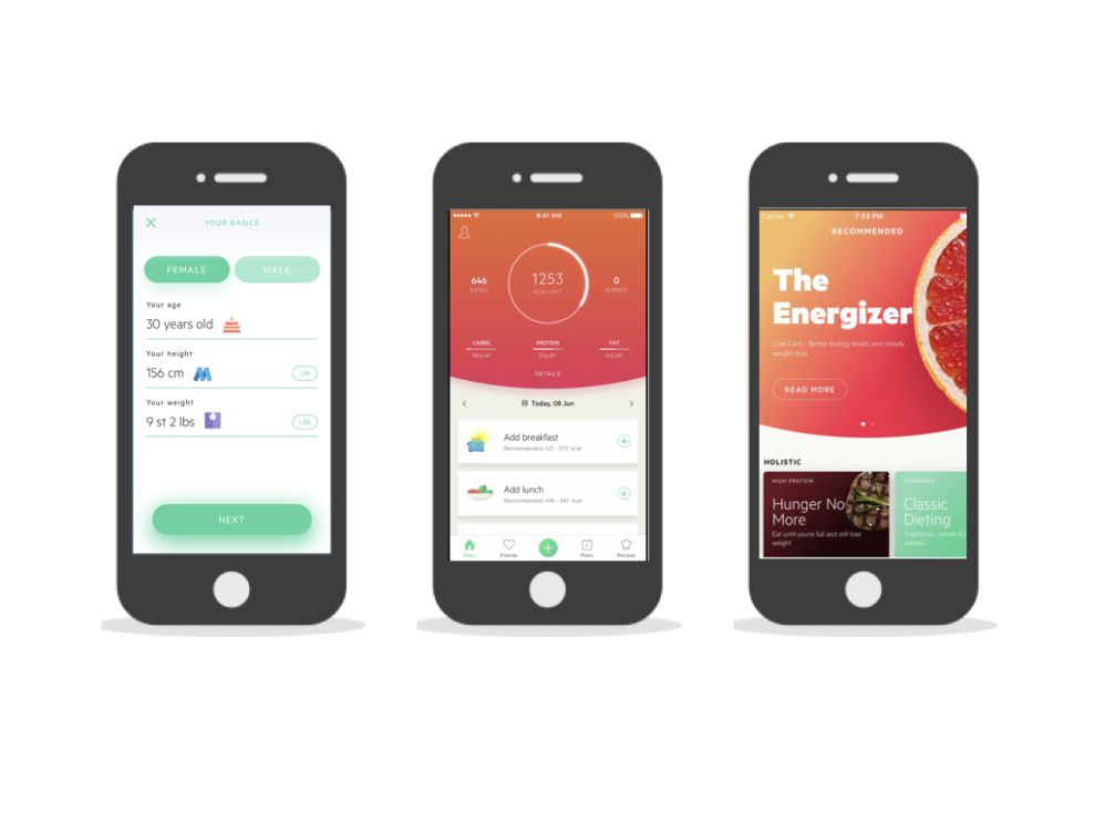 Lifesum Gorgeous App Design