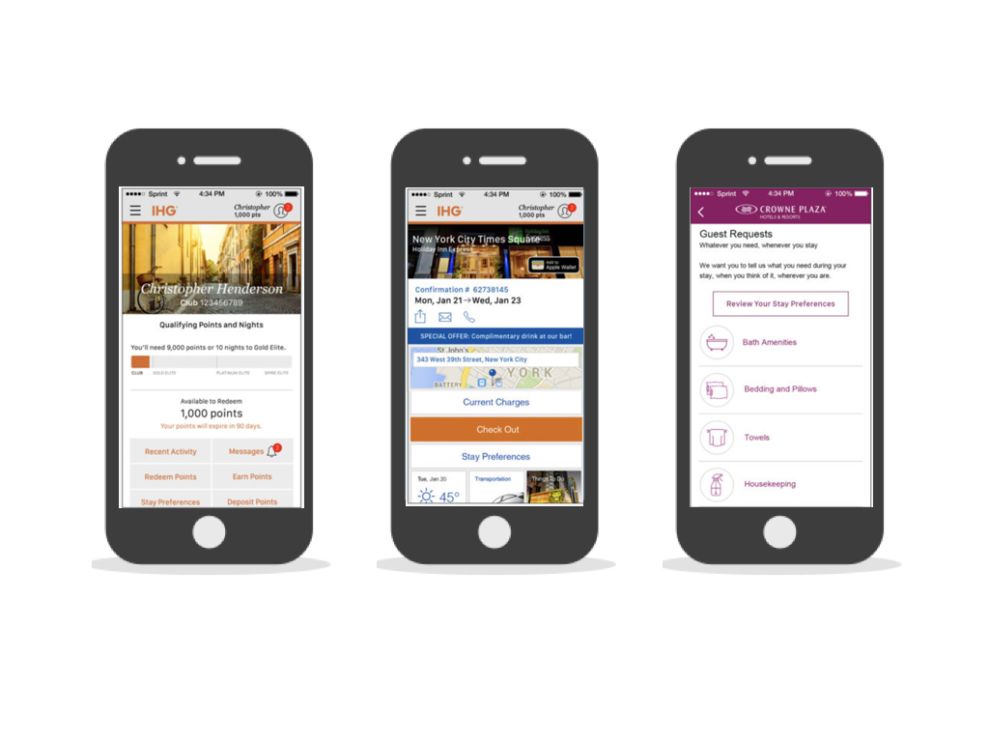 IHG Rewards Club Engaging App Design