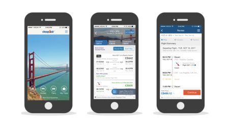 CheapOair Corporate App Design