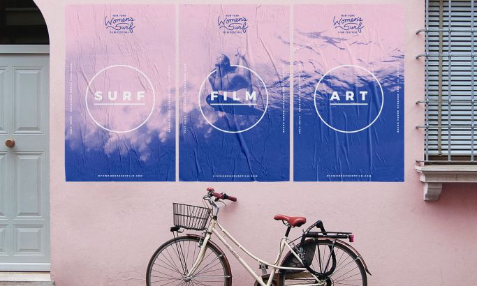 NYC Womens Surf Film Festival Awesome Print Design