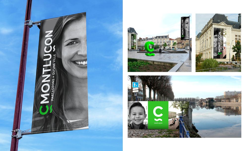 The City of Montluçon Clean Print Design