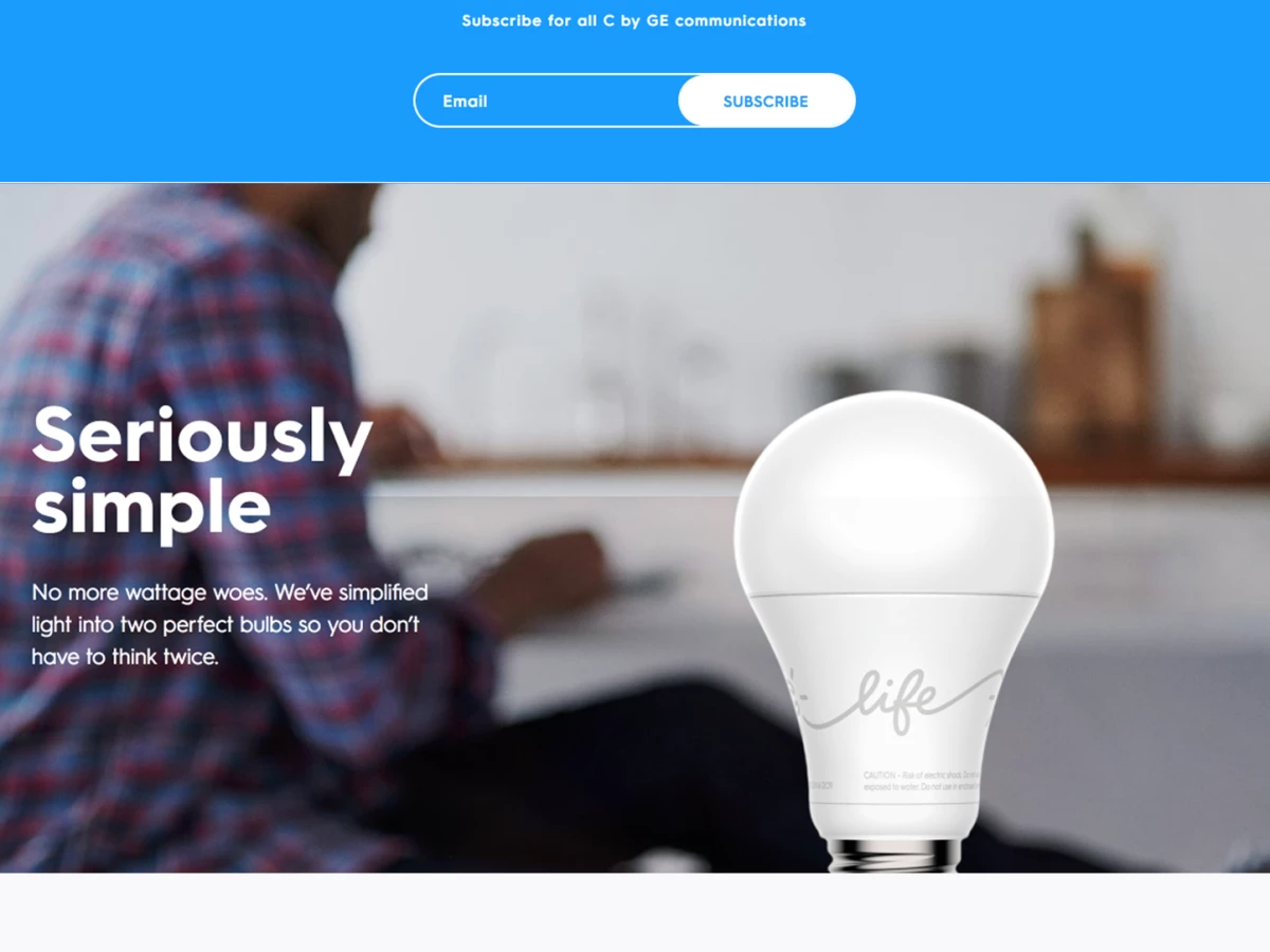C By GE Clean Homepage