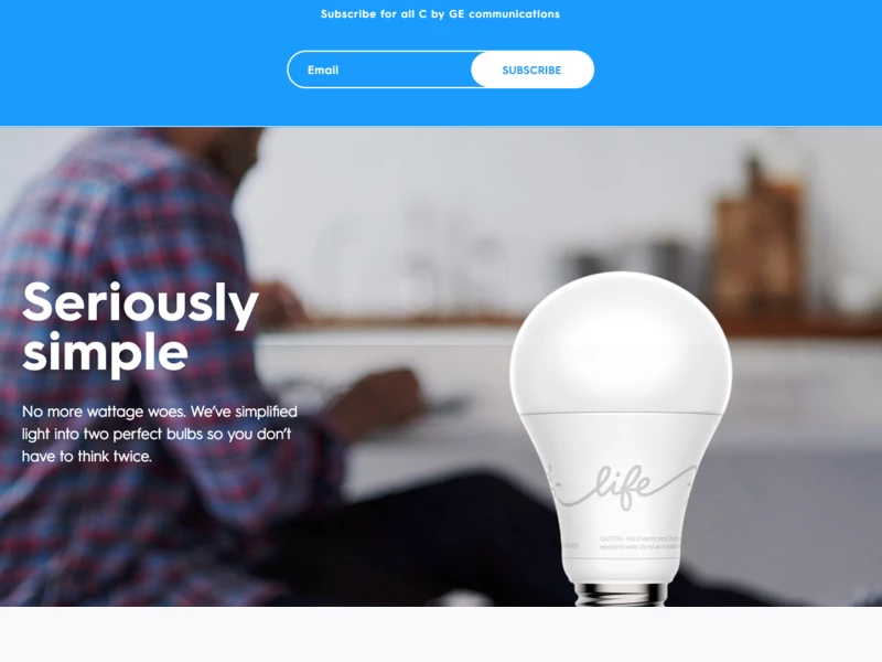 C By GE Clean Website Design