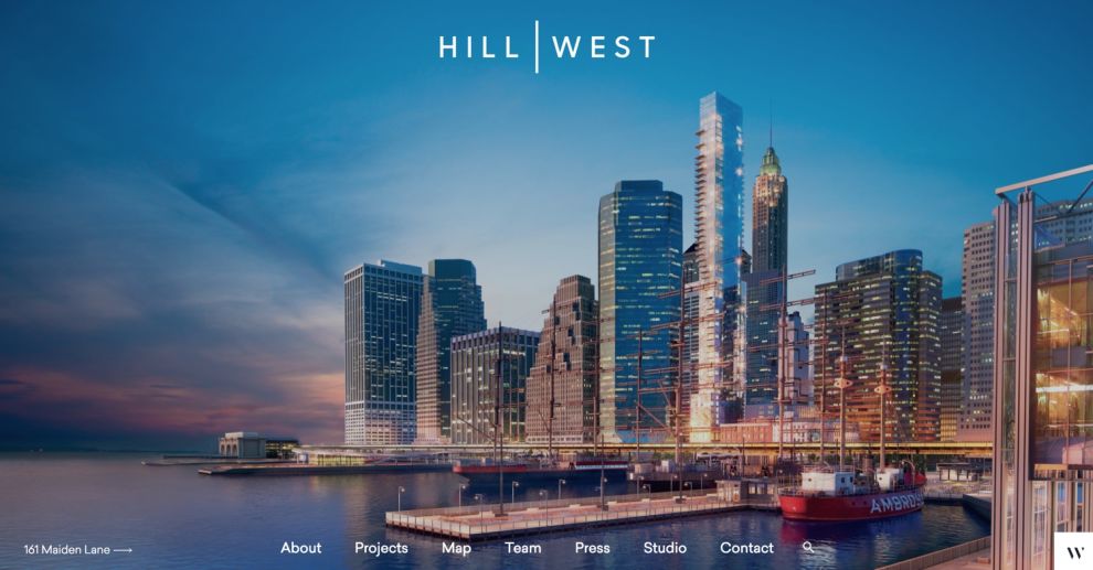 Hill West Architects Stunning Homepage