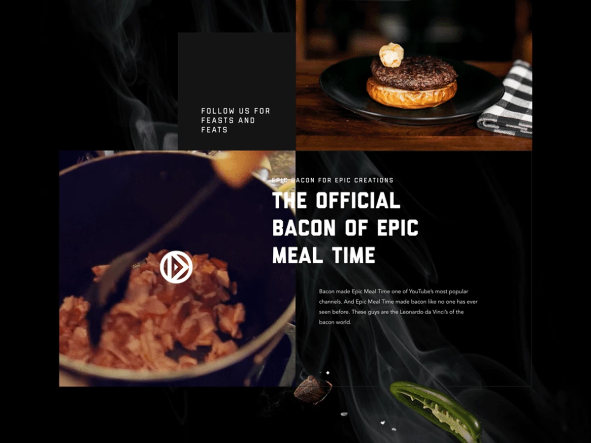 Black Label Bacon Gorgeous Homepage