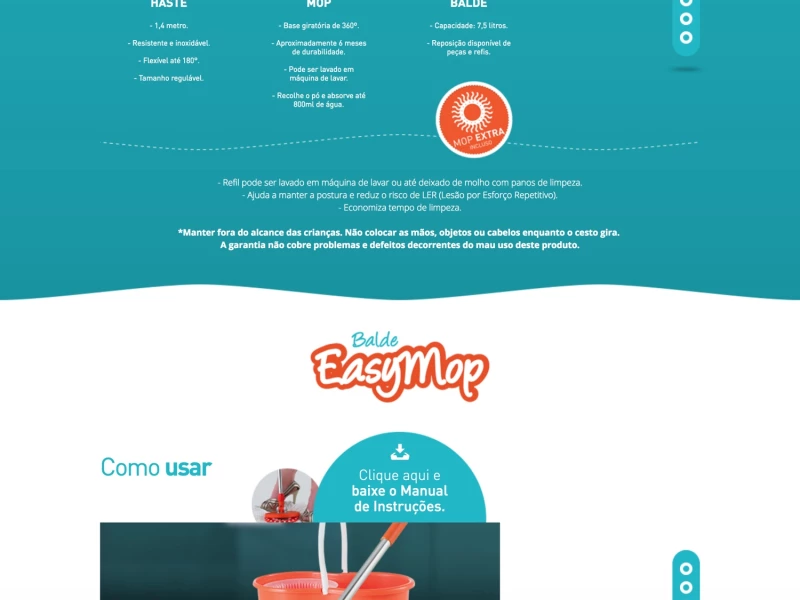 EasyMop Colorful Website Design