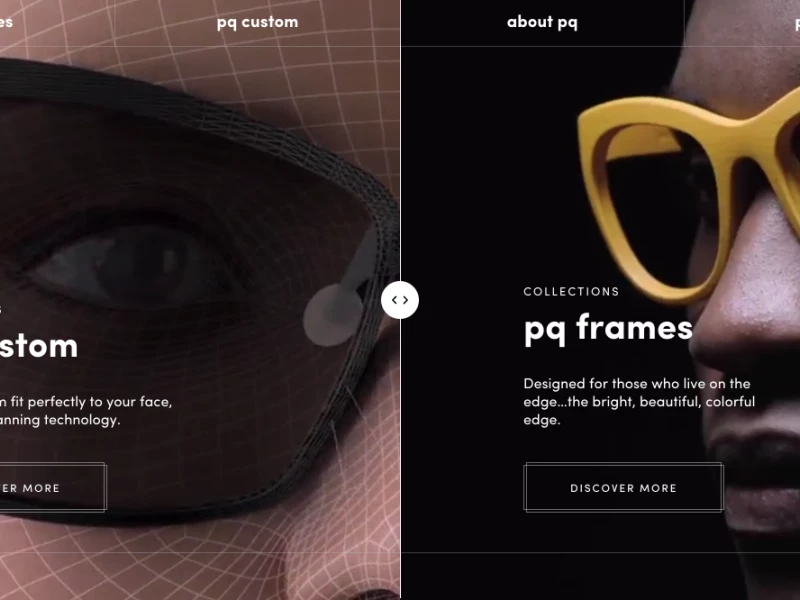pq by Ron Arad Awesome Website Design