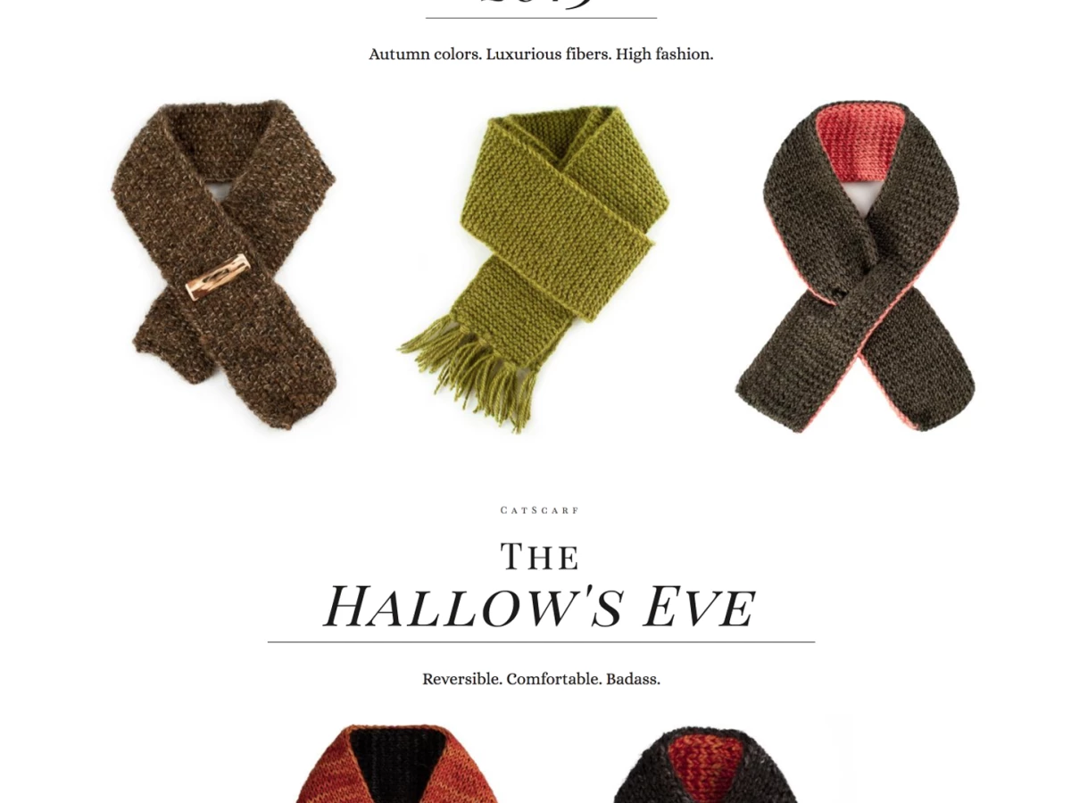 CatScarf Beautiful Website Design
