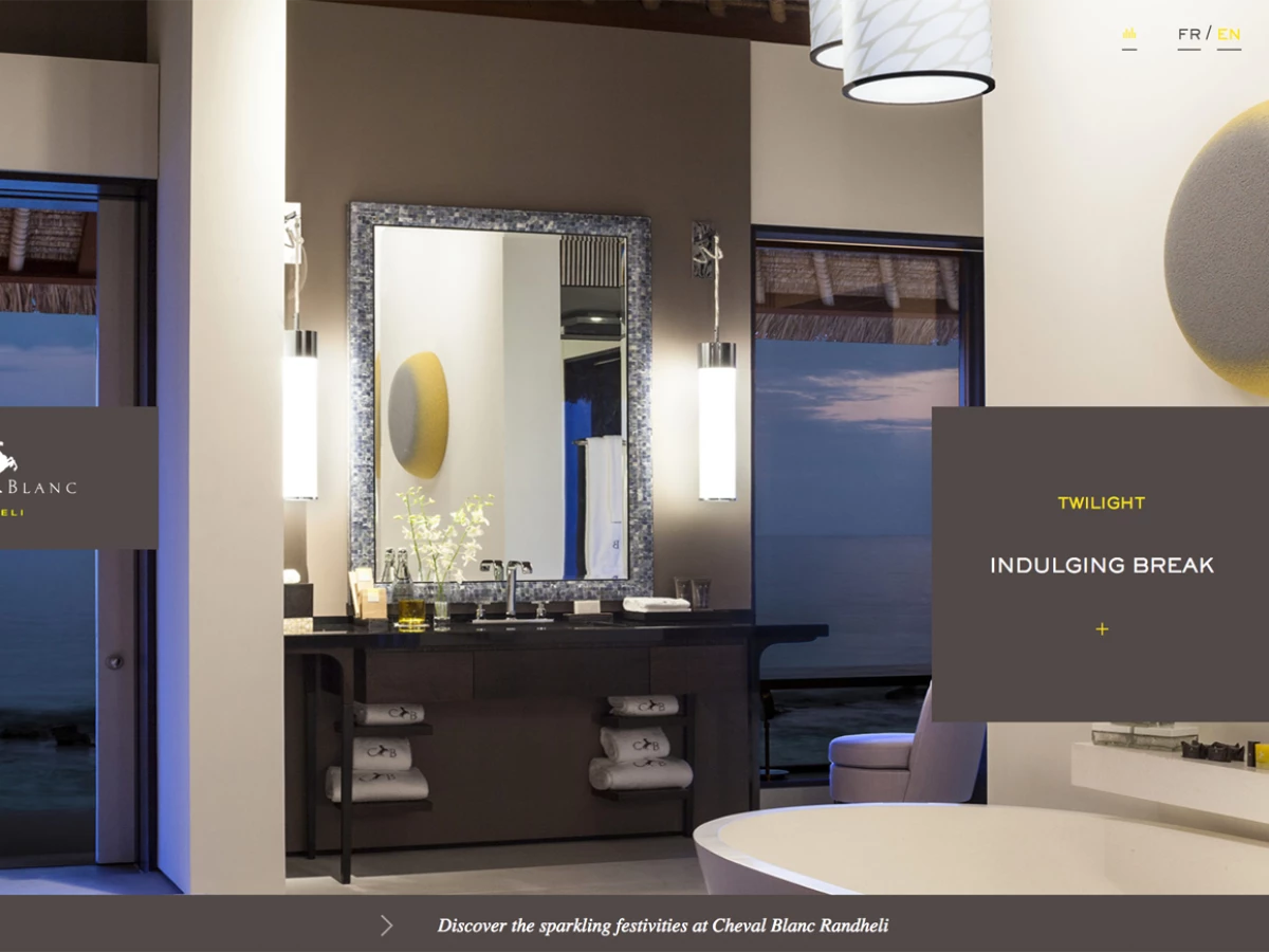 Cheval Blanc Beautiful Website Design