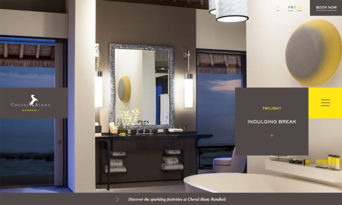 Cheval Blanc Beautiful Website Design