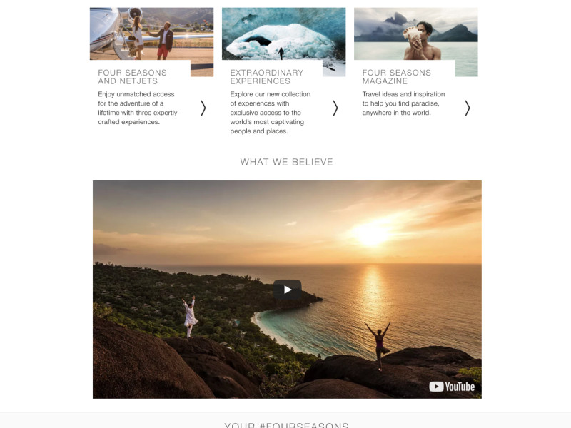Four Seasons Hotels and Resorts Homepage