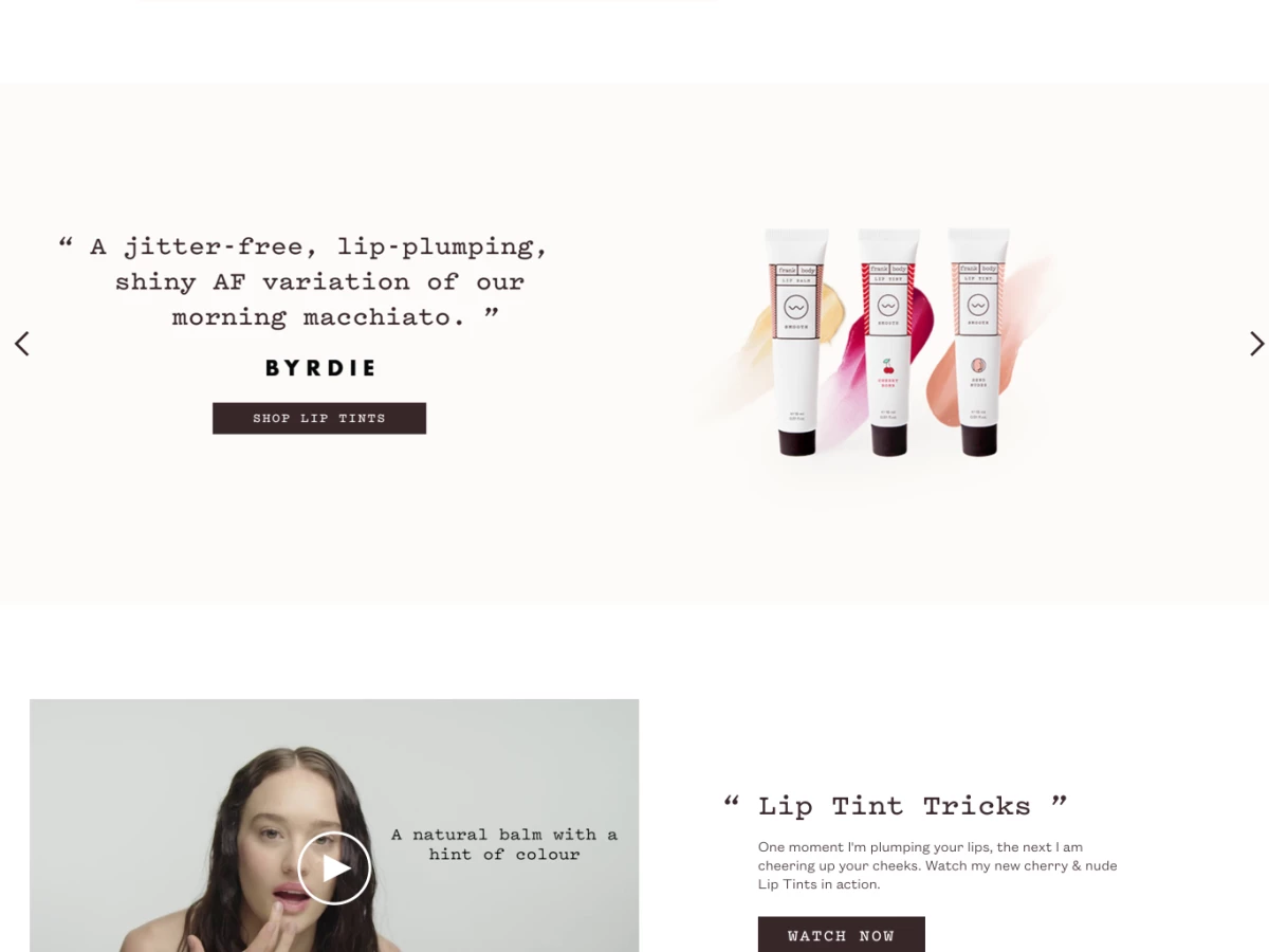 Frank Body Clean Homepage