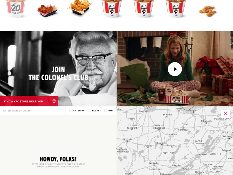 KFC Elegant Homepage