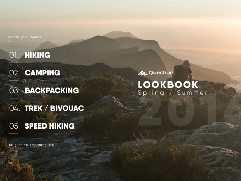 Quechua Gorgeous Website Design