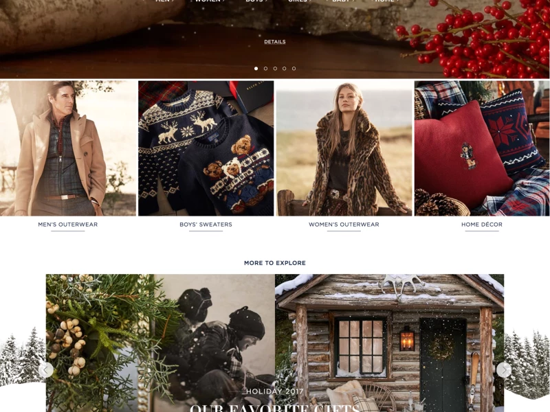 Ralph Lauren Clean Website Design