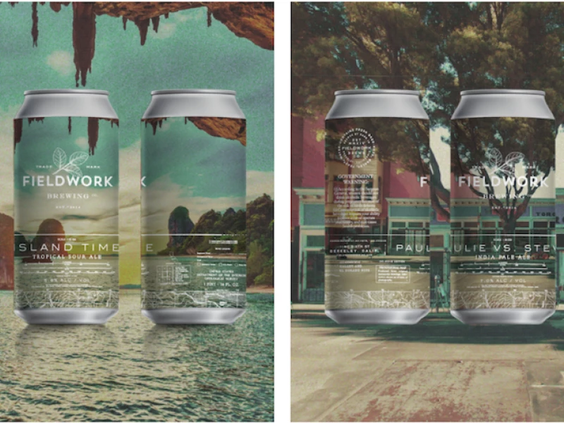 Fieldwork Brewing Company Retro Print Design