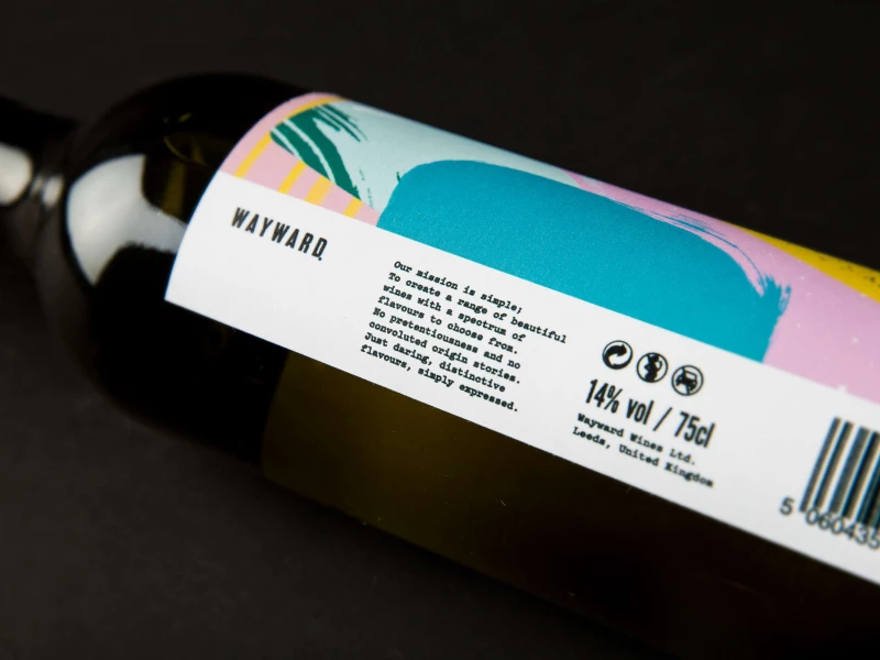 Wayward Wines Colorful Print Design