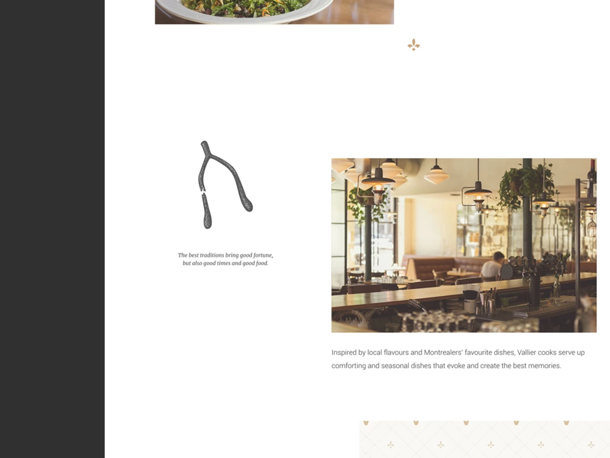 Vallier Bistro Elegant Website Design