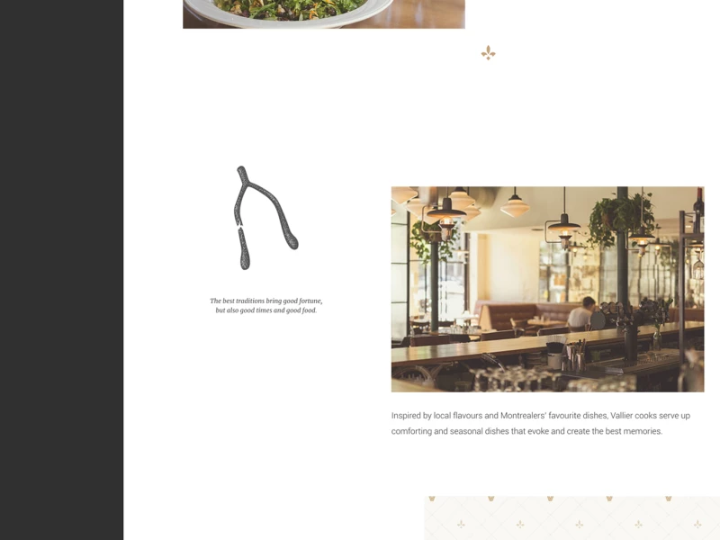 Vallier Bistro Elegant Website Design